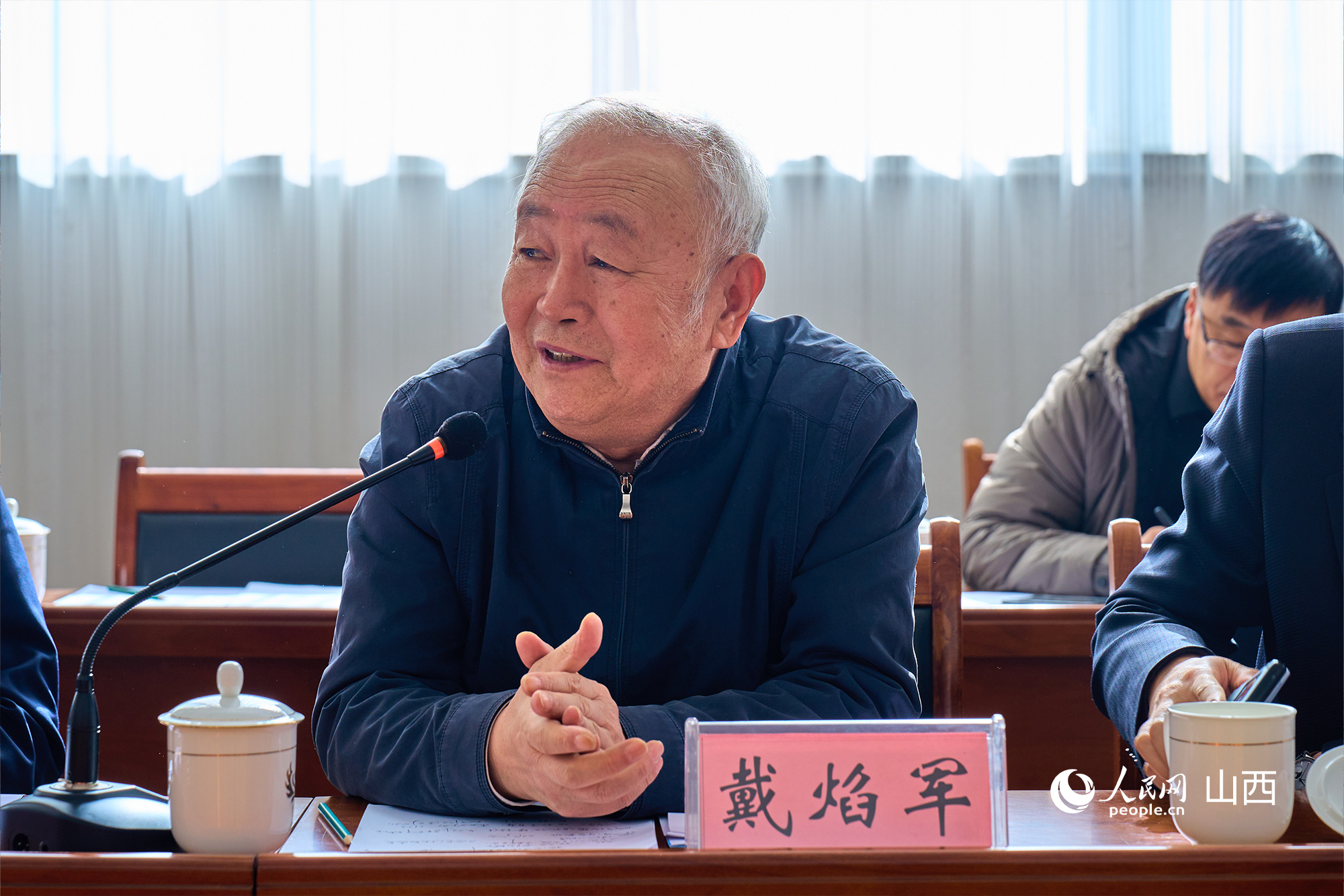 中央黨校（國家行政學(xué)院）黨建教研部原副主任、教授戴焰軍。人民網(wǎng) 張超寧攝